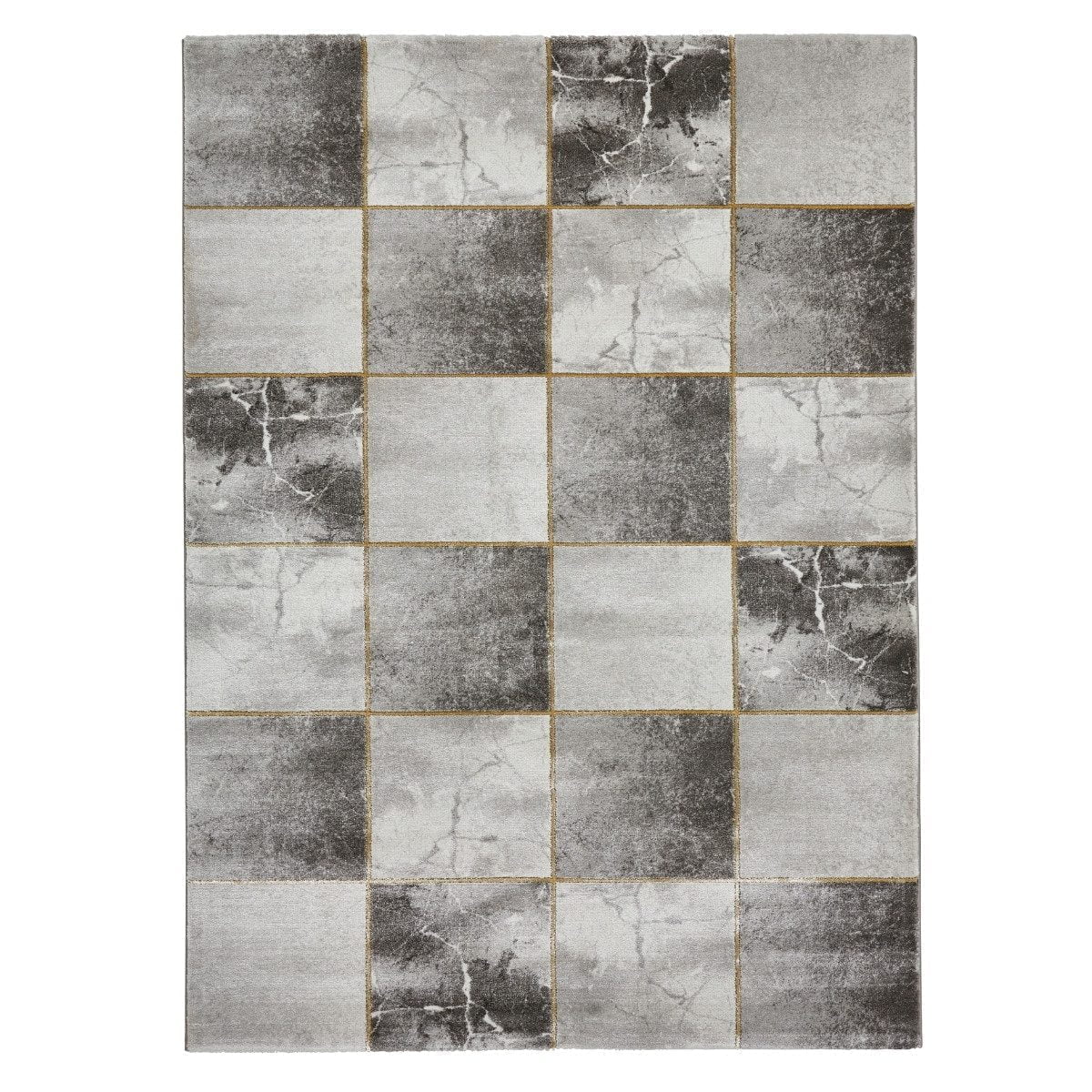 Geometric Squares Rug