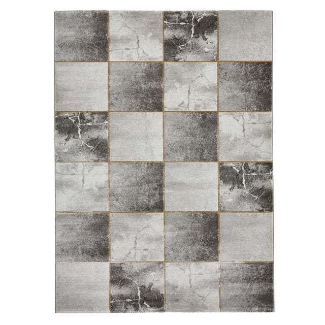 Geometric Squares Rug