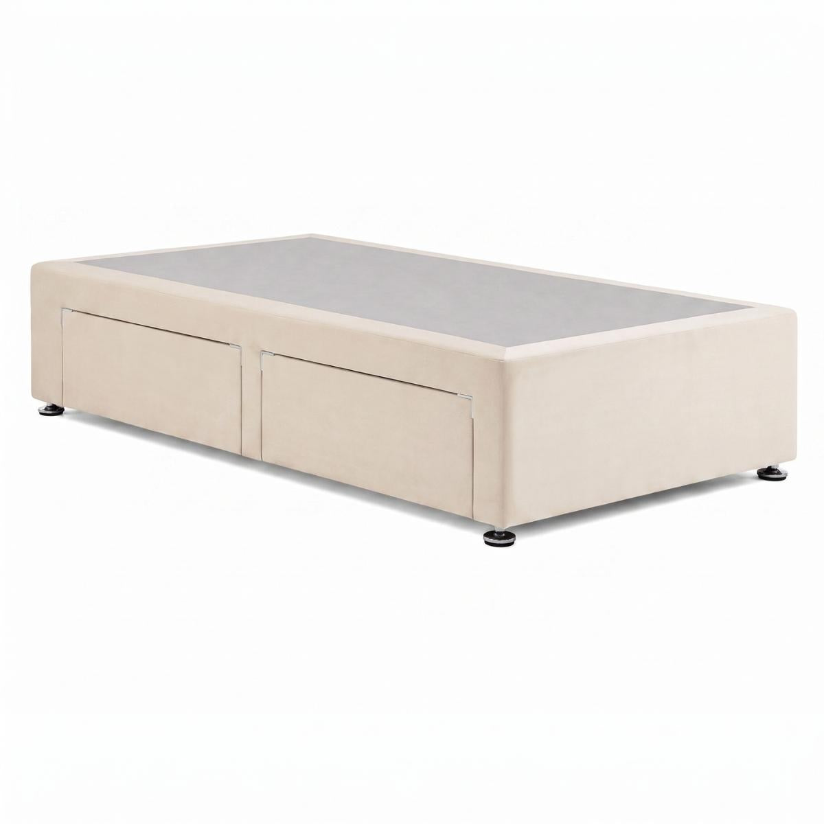Desire Fabric Divan Base - Cream by Respa