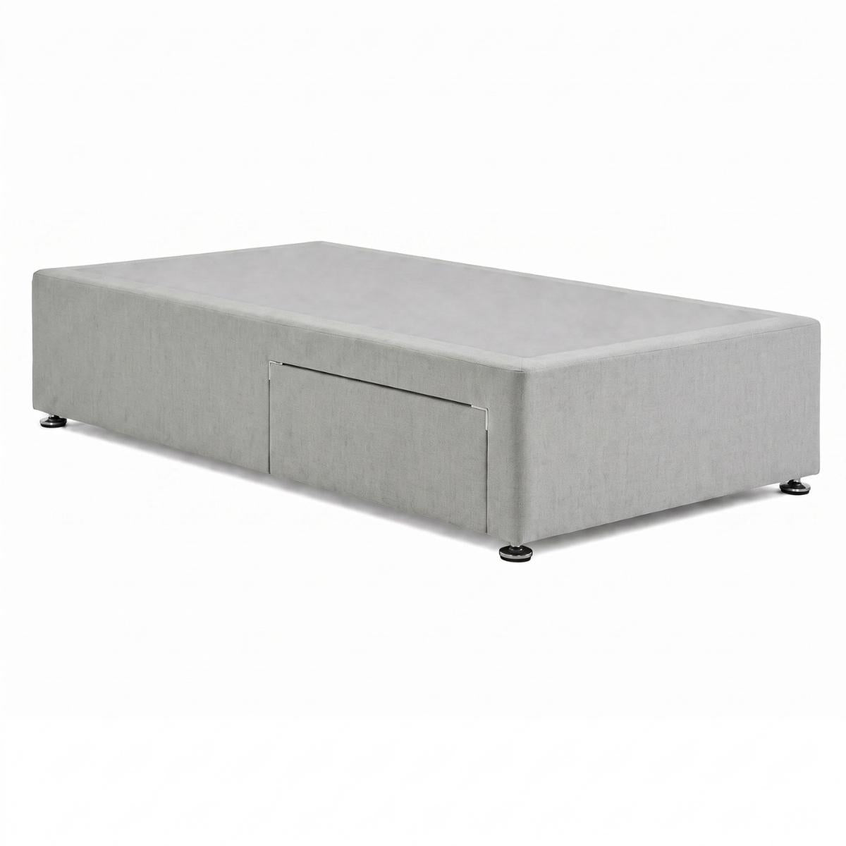 Desire Fabric Divan Base - Steel by Respa