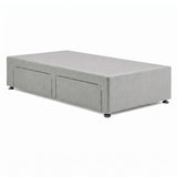 Desire Fabric Divan Base - Steel by Respa