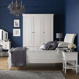 Chanel White Panel Bed
