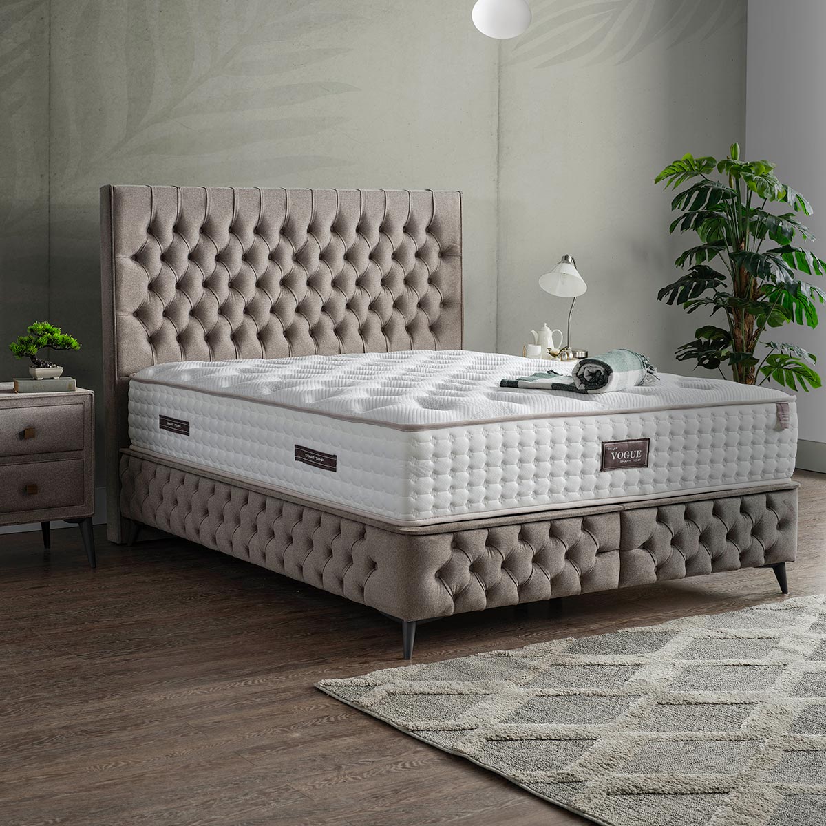 Villard Grey Bed 4