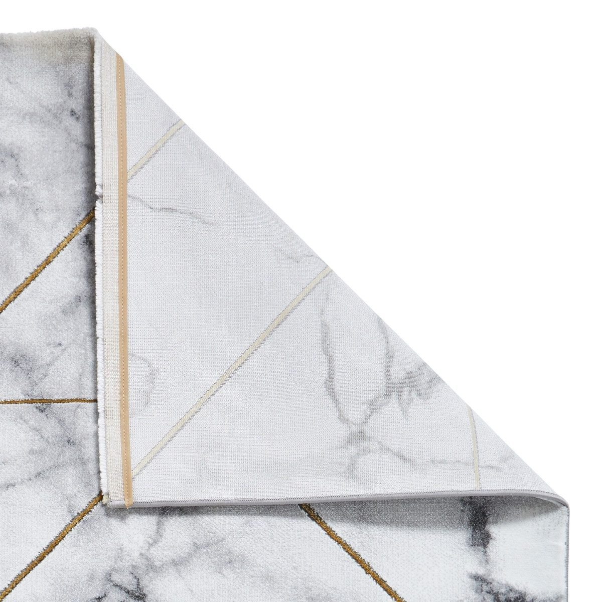 Craft Ivory and Gold Geometric Rug