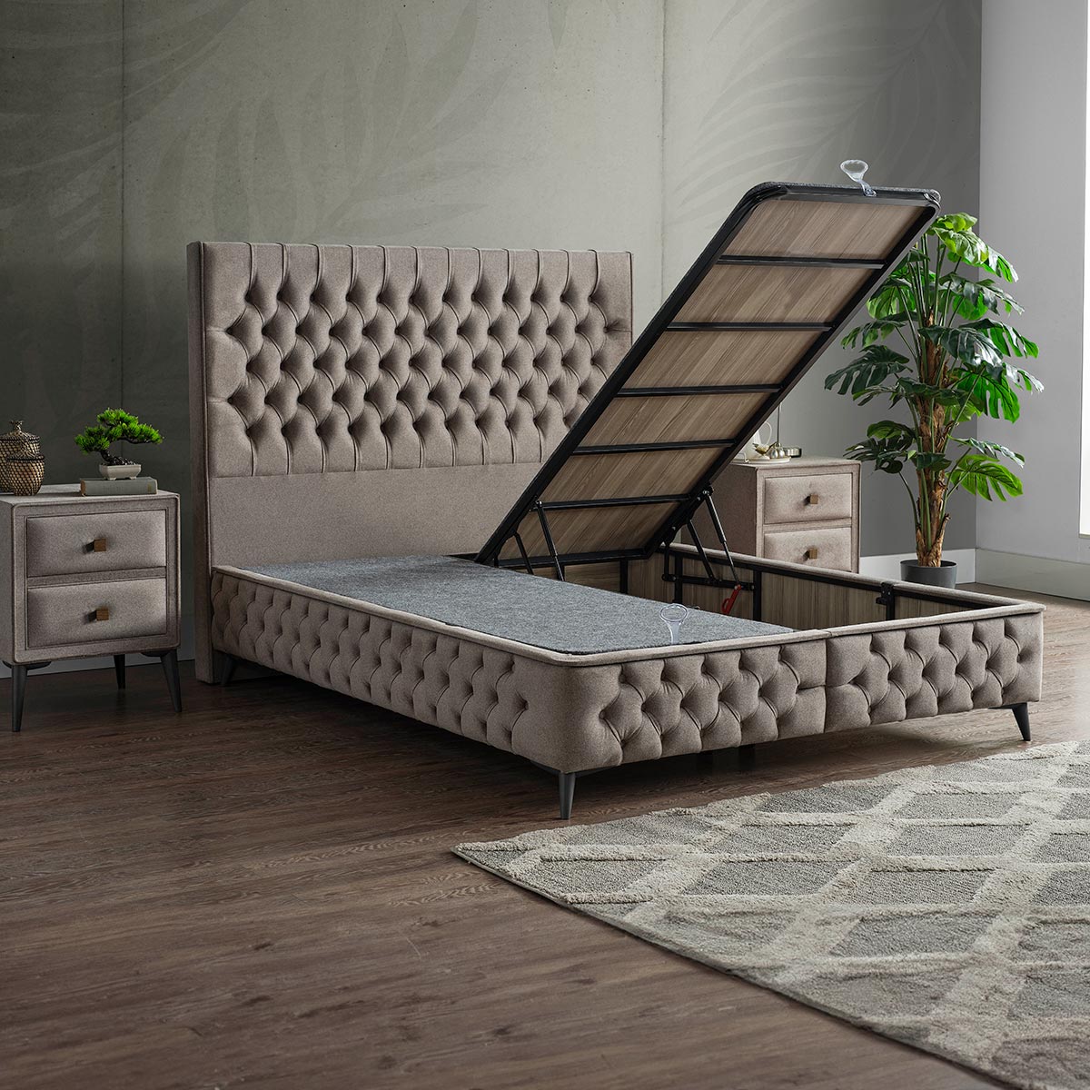 Villard Grey Bed 5