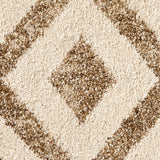 Elegant Beige Diamond Rug