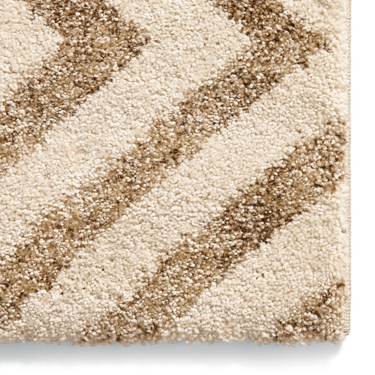 Elegant Beige Diamond Rug