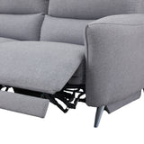 Aoife Grey Fabric 3 Seater Chaise Sofa - 8