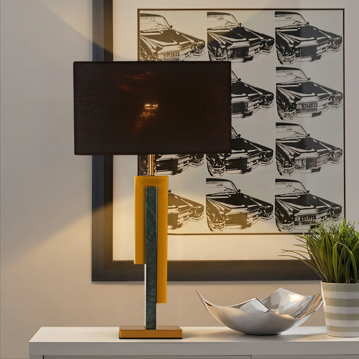 ArtDecoGold_BlackTableLampwithMarbleBase-9