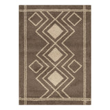 Ashton Brown Diamond Design Rug - 1