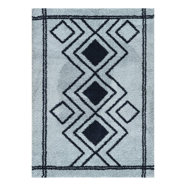 Ashton Blue Berber style Diamond Rug