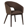Aster Curved Back Dining Chair Brown - 1
