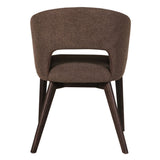 Aster Curved Back Dining Chair Brown - 3
