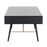BAR-007-BK - Bulgary Coffee Table 1.15M Black and Copper Black and Copper - 5