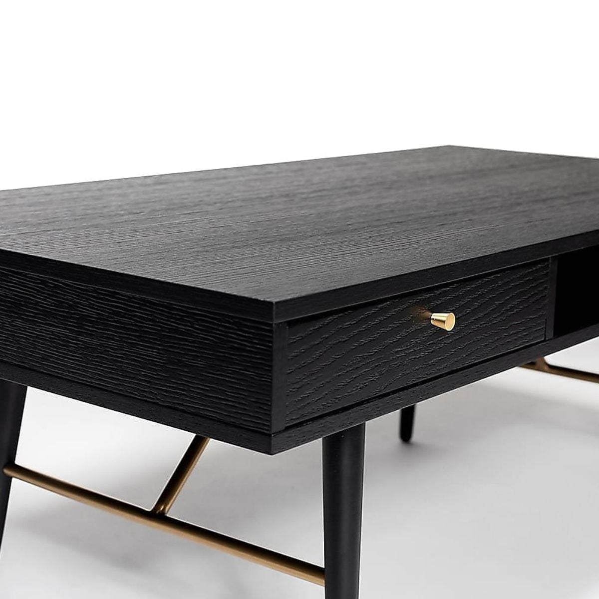 BAR-007-BK - Bulgary Coffee Table 1.15M Black and Copper Black and Copper - 7