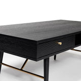 BAR-007-BK - Bulgary Coffee Table 1.15M Black and Copper Black and Copper - 7
