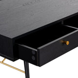 BAR-007-BK - Bulgary Coffee Table 1.15M Black and Copper Black and Copper - 8