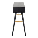 BAR-009-BK - Bulgary Console Table 0.9M Black and Copper Black and Copper - 3