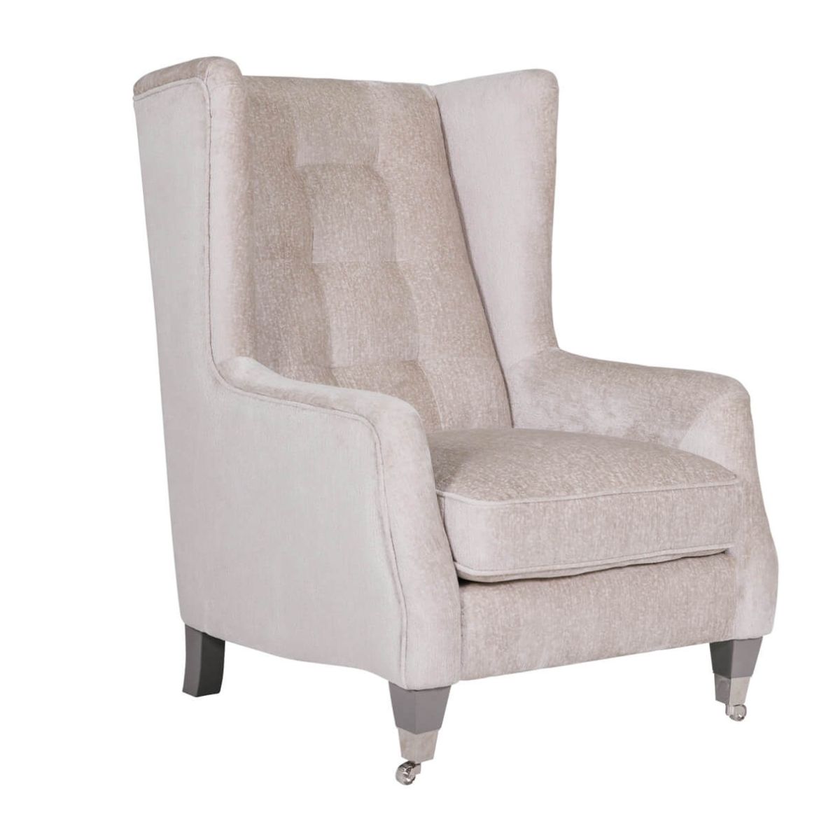 Barnaby Velvet High back Armchair - 1