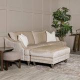 Barnaby Velvet Ottoman - 4