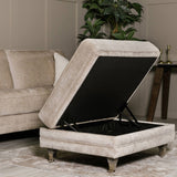 Barnaby Velvet Ottoman - 5
