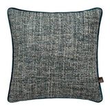 Beckett Watercolour Woven Jacquard Cushion Teal - 1
