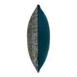 Beckett Watercolour Woven Jacquard Cushion Teal - 2