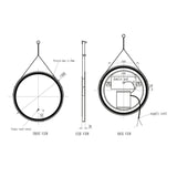 Belini Round LED Hanging Mirror - 4