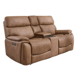 Biarritz brown 2 Seater Electric Recliner - 1