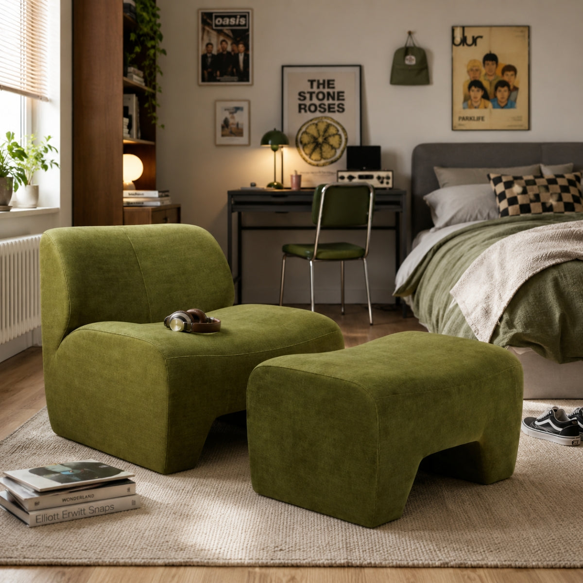 Blathnaid 1 Seater & Ottoman - 2