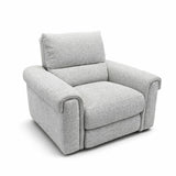 Gray armchair on a white background