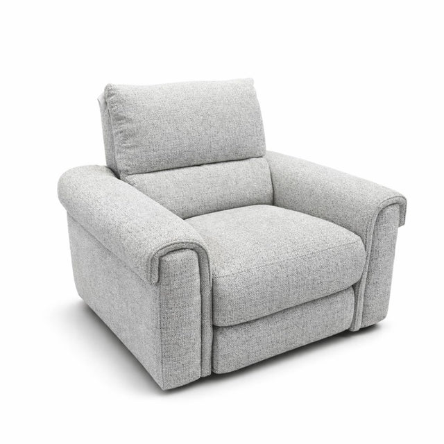 Gray armchair on a white background