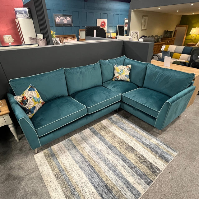Bridgerton Teal Corner Sofa