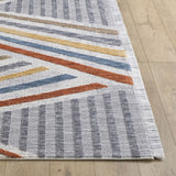 Broadway Textured Angled Striped Rug - 3