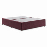 Desire Fabric Divan Base - Burgundy by Respa