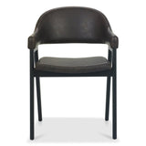 Chambery Weathered Oak Curved Back Dining Chair Brown - 2