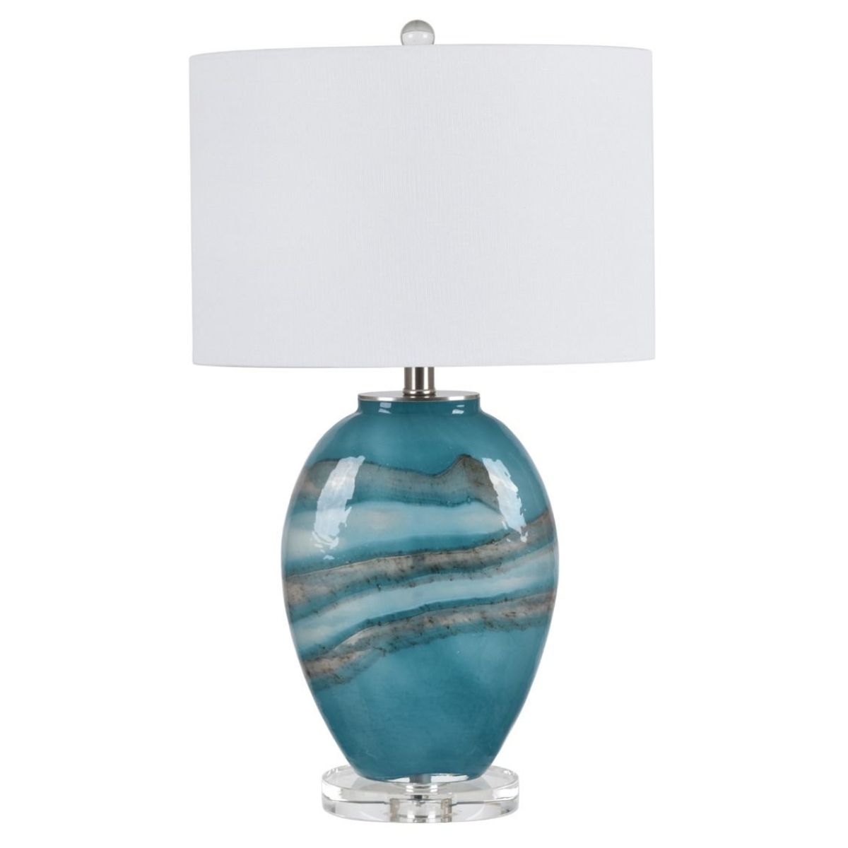 CVA041 - Elise Blue Agate Table Lamp - 1