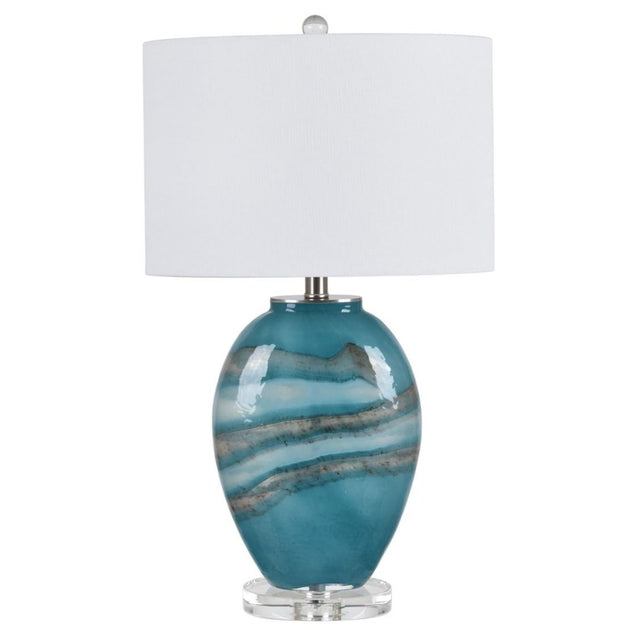 CVA041 - Elise Blue Agate Table Lamp - 1