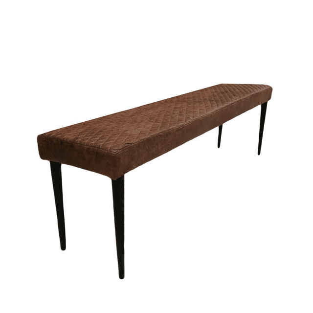Faux Leather Bench