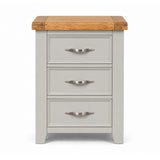 Canter Grey 3 Drawer Bedside Locker - 2