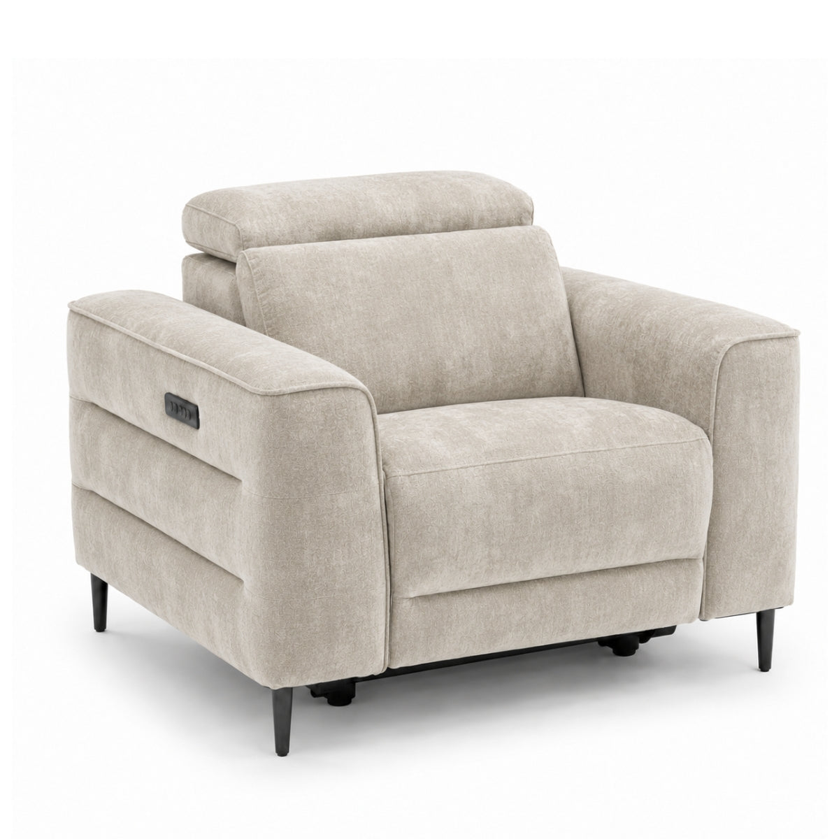 Cassara beige armchair on a white background