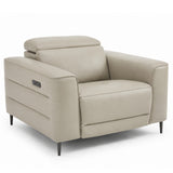 Cassara light grey armchair on a white background.