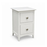 Causeway White 2 Drawer Bedside Locker
