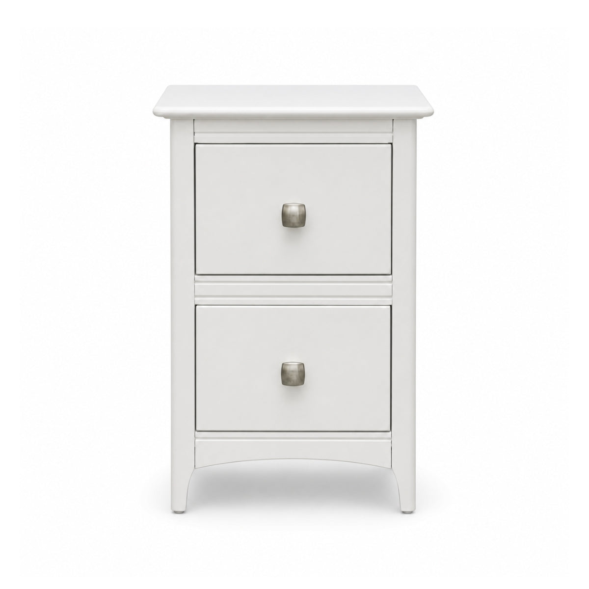 Causeway White 2 Drawer Bedside Locker