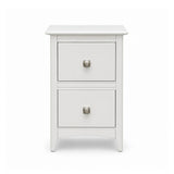 Causeway White 2 Drawer Bedside Locker