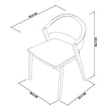 Chambery Rustic Oak Upholstered Dining Chair