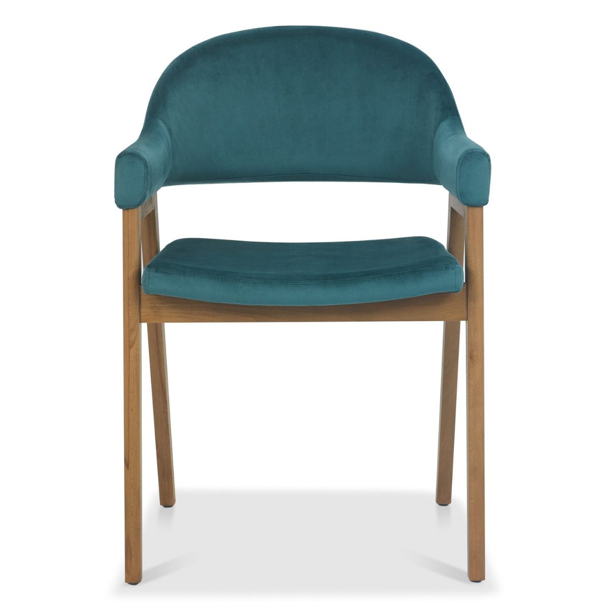 Chambery Velvet Dining Chair Blue 2