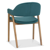 Chambery Velvet Dining Chair Blue 3