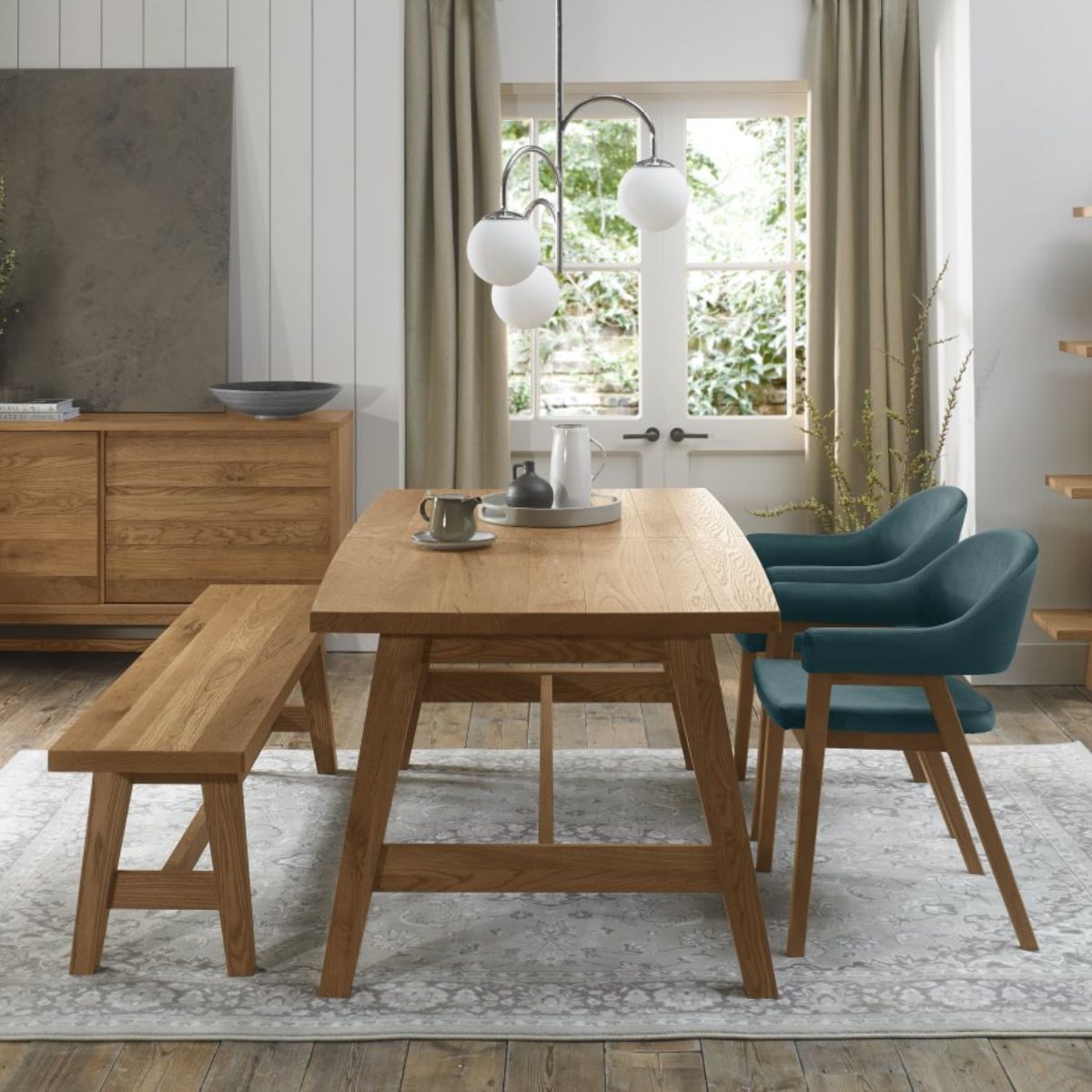 Chambery Velvet Dining Chair Blue 6