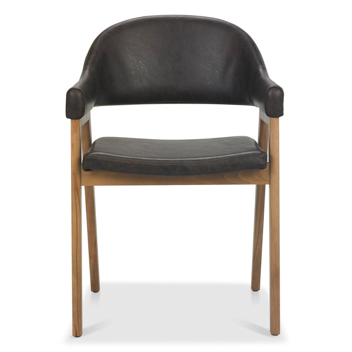 Chambery Velvet Dining Chair Brown 2